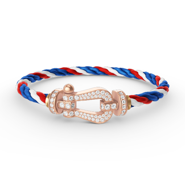 [⭐Spark]FORCE LARGE HORSESHOE FULL DIAMOND BRACELET ROSE GOLD