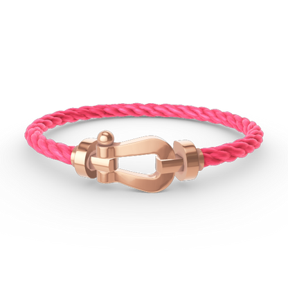 [⭐Spark]FORCE LARGE HORSESHOE NO DIAMOND BRACELET ROSE GOLD