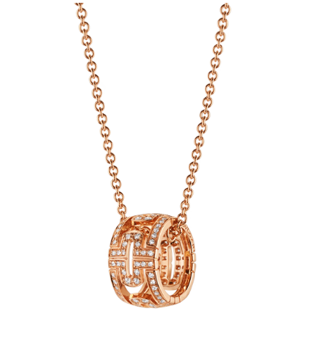 [⭐Spark]PARENTESI NECKLACE PINK GOLD DIAMOND