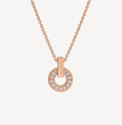 [⭐Spark]GARI NECKLACE PINK GOLD DIAMOND