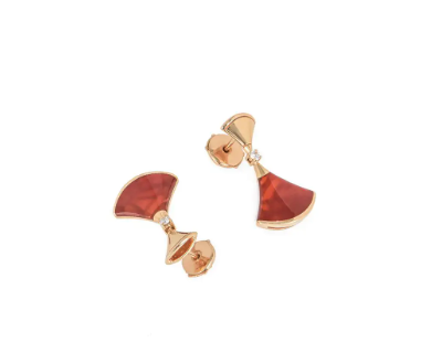 [⭐Spark]DREAM Carnelian PINK GOLD EARRINGS