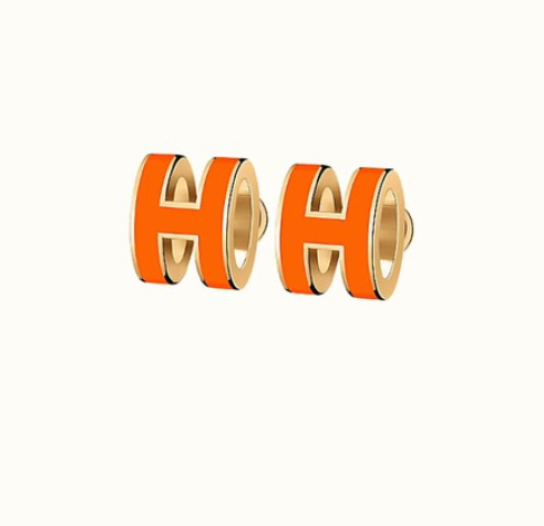 [⭐Spark]MINI POP H EARRINGS ORANGE
