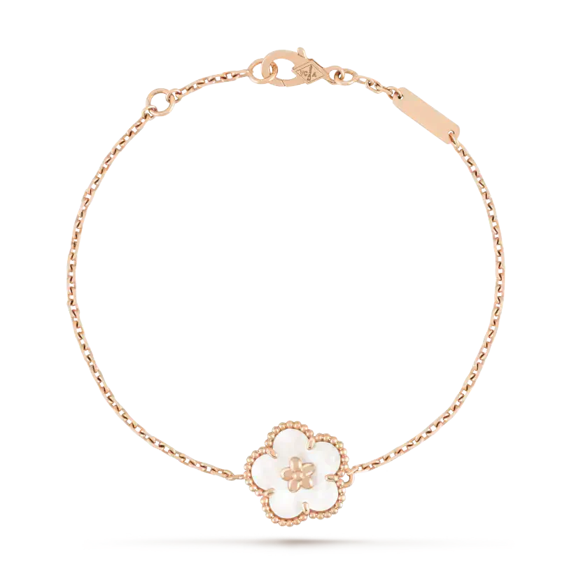 [⭐Spark]LUCKY WHITE MOP PLUM BLOSSOM  BRACELET