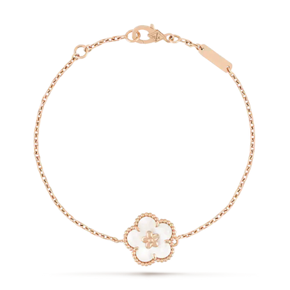 [⭐Spark]LUCKY WHITE MOP PLUM BLOSSOM  BRACELET