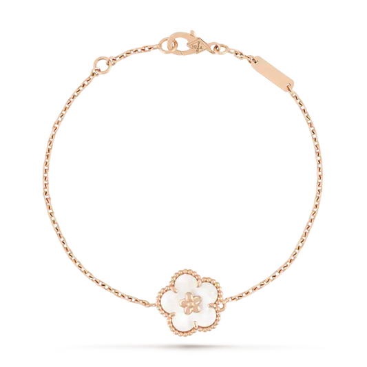 [⭐Spark]LUCKY WHITE MOP PLUM BLOSSOM  BRACELET