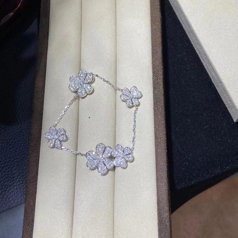 [⭐Spark]FRIVOLE SILVER 5 FLOWERS BRACELET