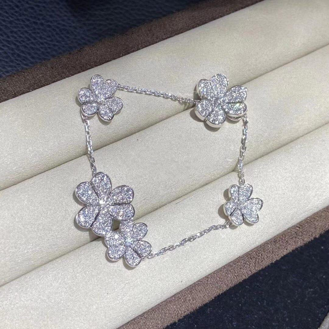 [⭐Spark]FRIVOLE SILVER 5 FLOWERS BRACELET