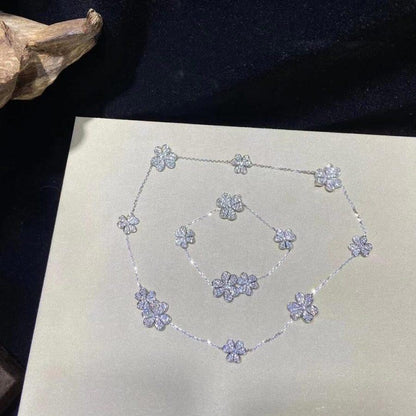 [⭐Spark]FRIVOLE SILVER 5 FLOWERS BRACELET
