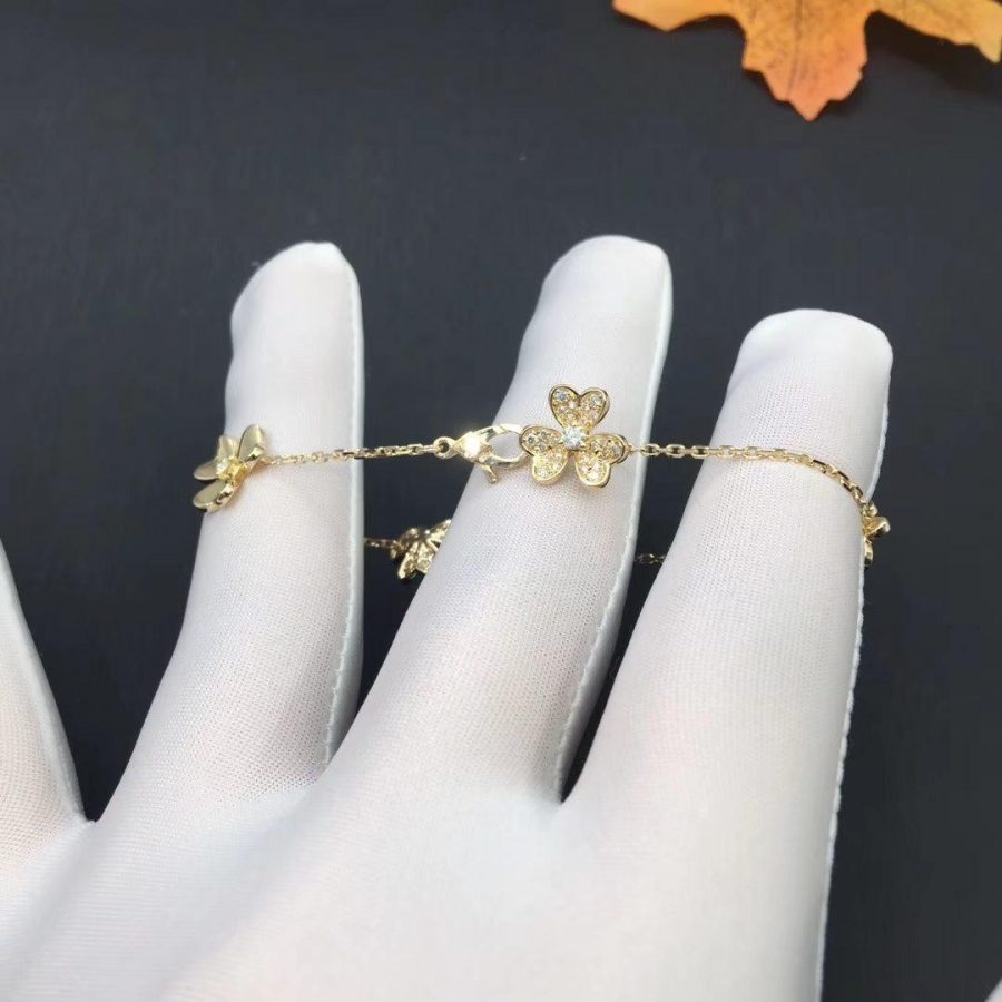 [⭐Spark]FRIVOLE GOLD 5 FLOWERS BRACELET