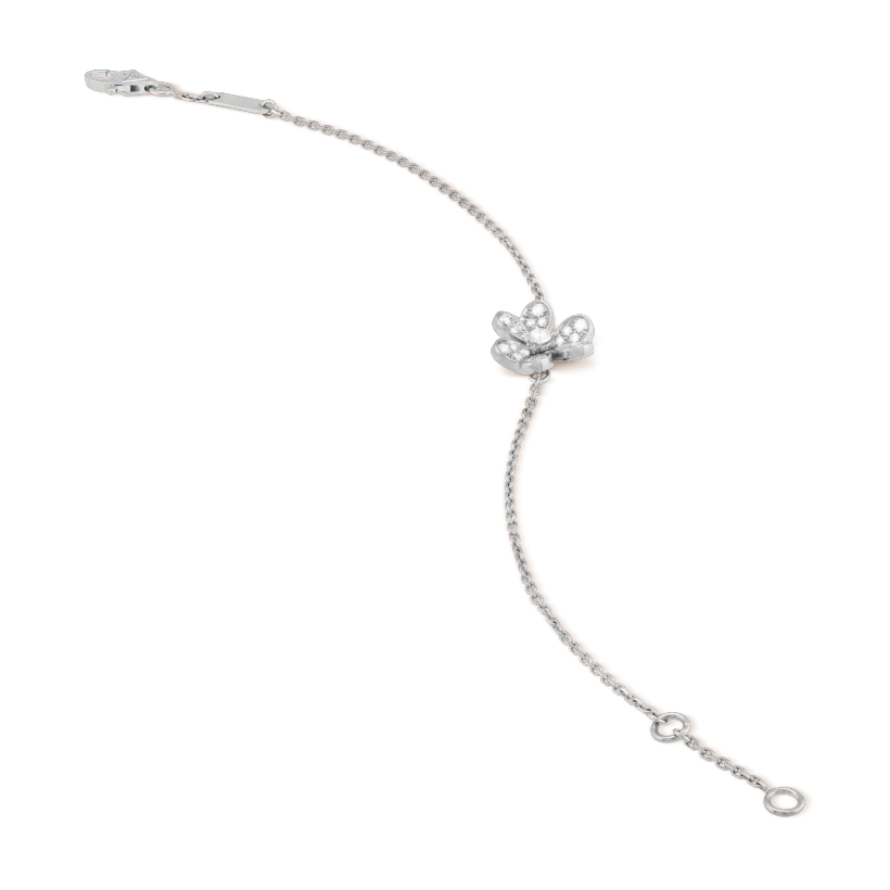 [⭐Spark]FRIVOLE SILVER FLOWER DIAMOND BRACELET