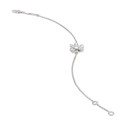 [⭐Spark]FRIVOLE SILVER FLOWER DIAMOND BRACELET