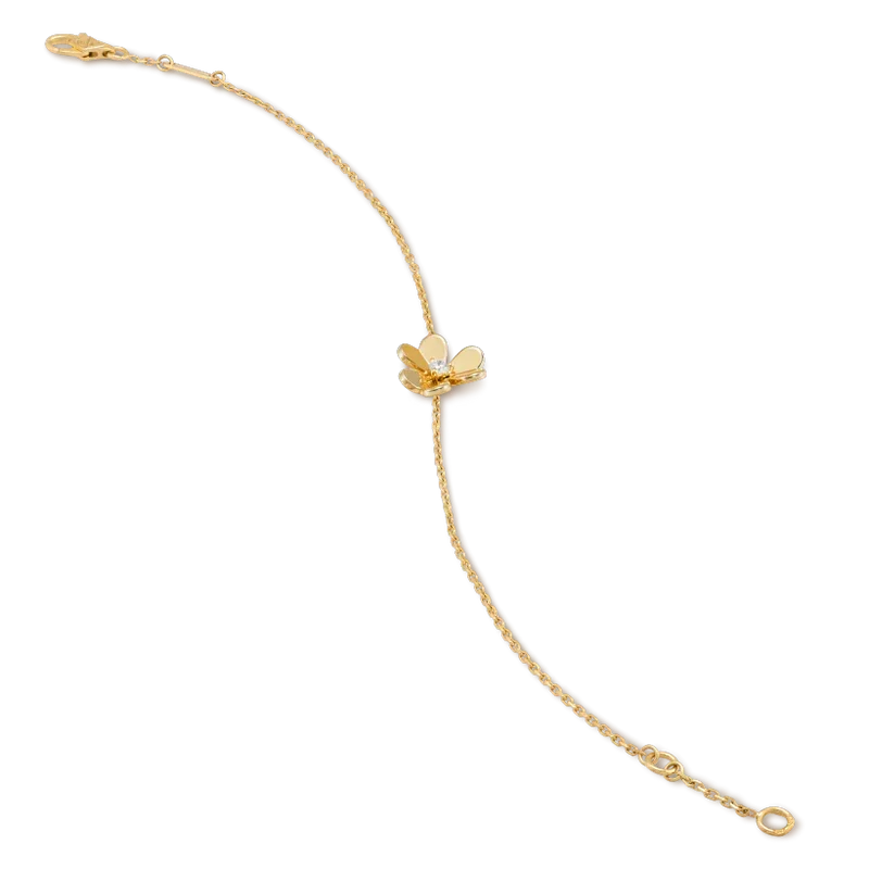 [⭐Spark]FRIVOLE GOLD FLOWER PINK MALACHITE BRACELET