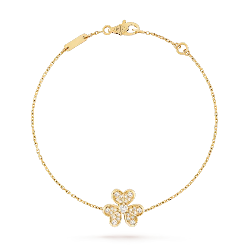 [⭐Spark]FRIVOLE GOLD FLOWER DIAMOND BRACELET