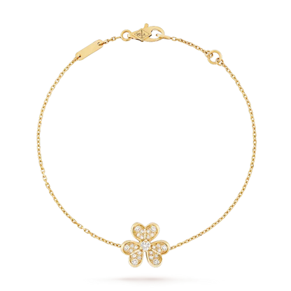 [⭐Spark]FRIVOLE GOLD FLOWER DIAMOND BRACELET