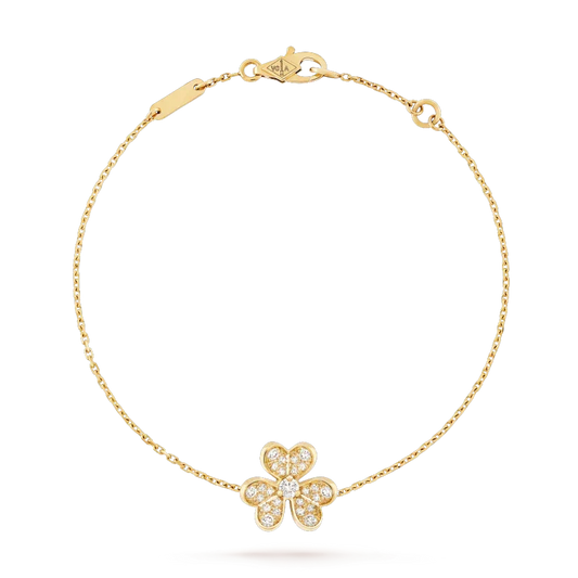 [⭐Spark]FRIVOLE GOLD FLOWER DIAMOND BRACELET
