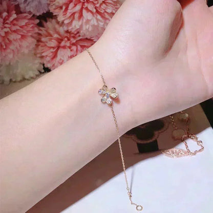 [⭐Spark]FRIVOLE GOLD FLOWER DIAMOND BRACELET