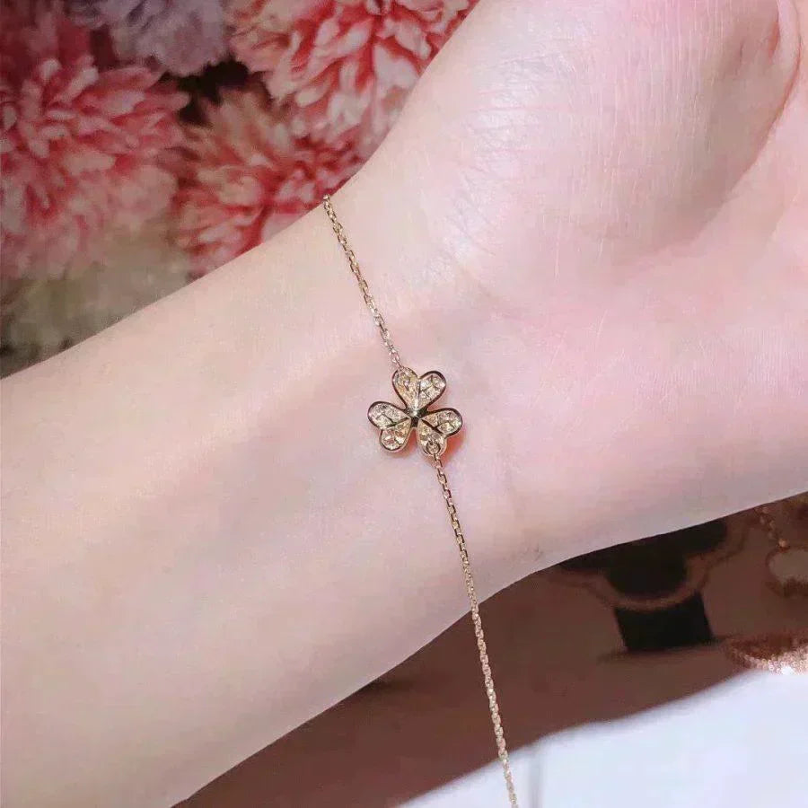 [⭐Spark]FRIVOLE GOLD FLOWER DIAMOND BRACELET