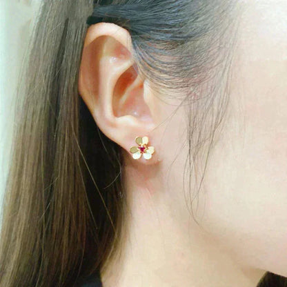 [⭐Spark]FRIVOLE  FLOWER PINK EARRINGS