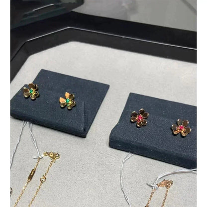 [⭐Spark]FRIVOLE  FLOWER PINK EARRINGS