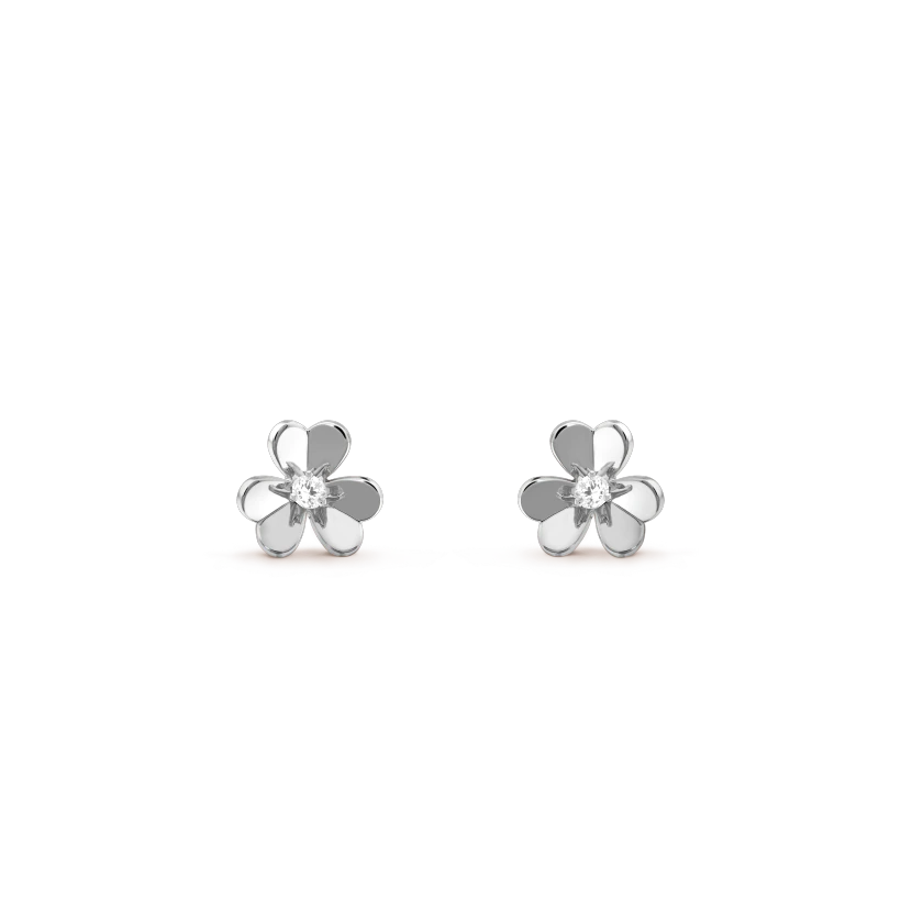 [⭐Spark]FRIVOLE MINI SILVER FLOWER EARRINGS