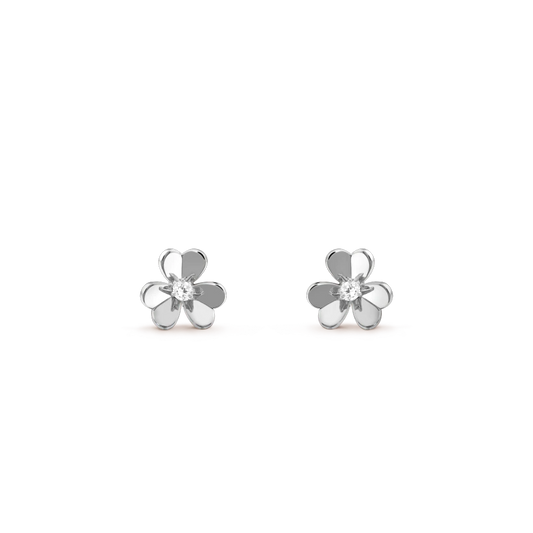 [⭐Spark]FRIVOLE MINI SILVER FLOWER EARRINGS