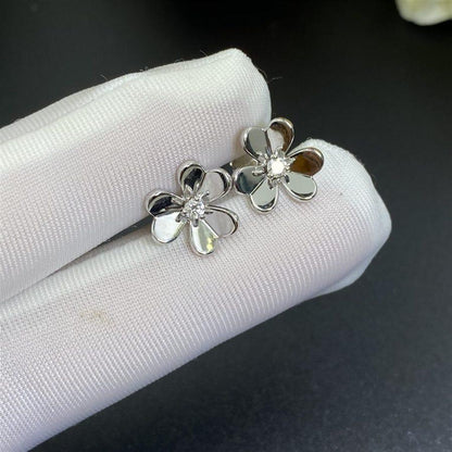 [⭐Spark]FRIVOLE MINI SILVER FLOWER EARRINGS