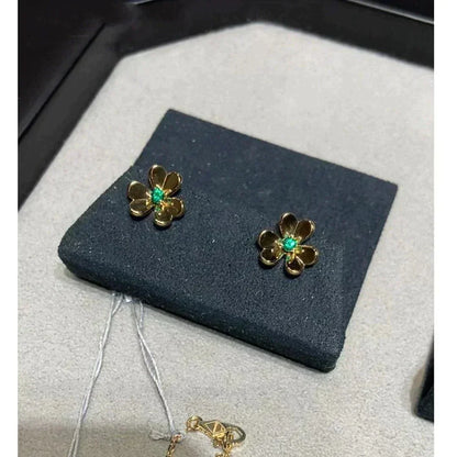 [⭐Spark]FRIVOLE  FLOWER MALACHITE EARRINGS
