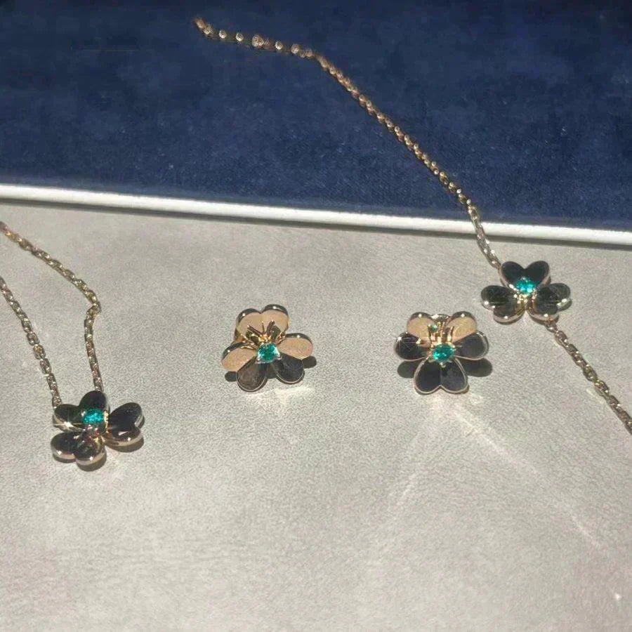 [⭐Spark]FRIVOLE  FLOWER MALACHITE EARRINGS