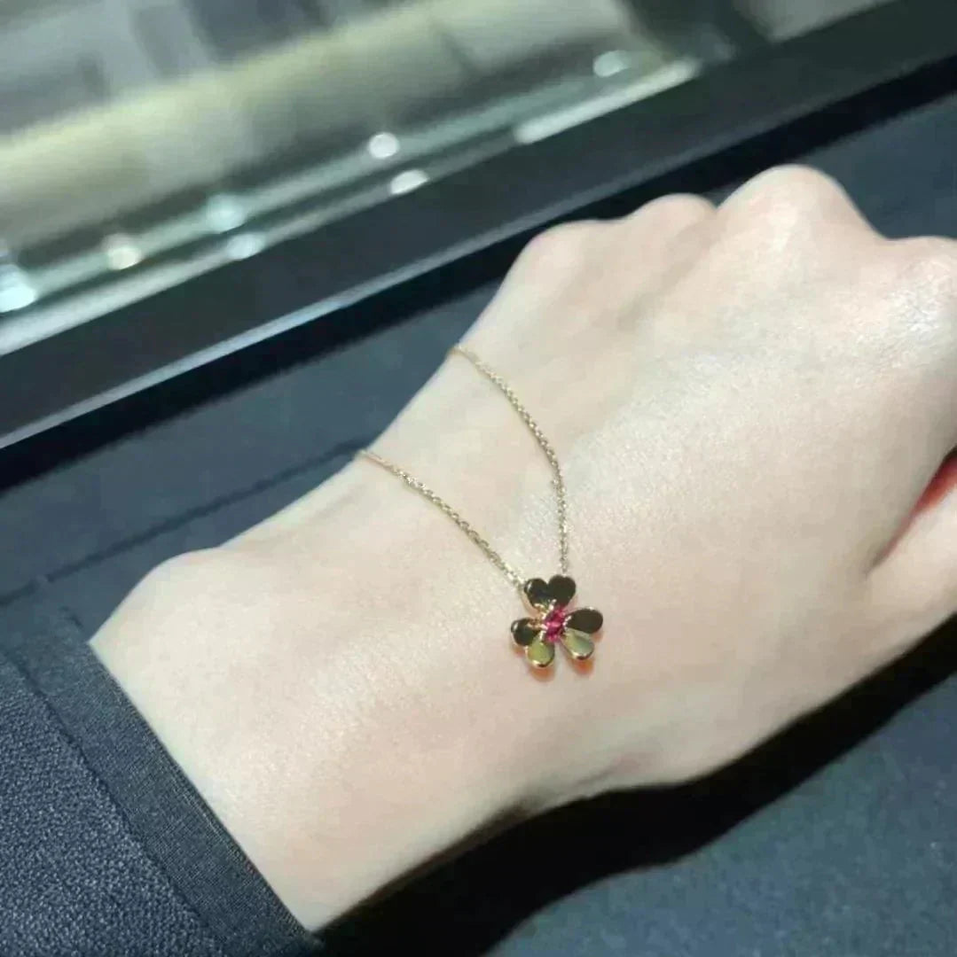 [⭐Spark]FRIVOLE GOLD FLOWER NECKLACE