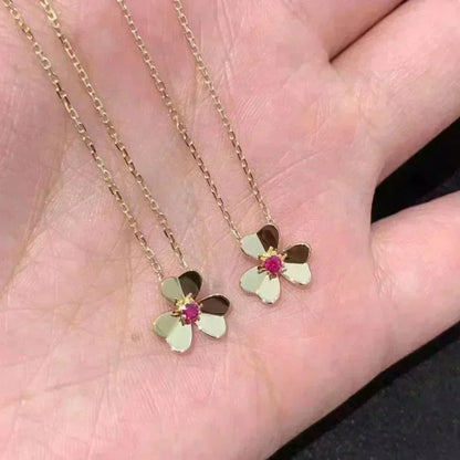 [⭐Spark]FRIVOLE GOLD FLOWER NECKLACE