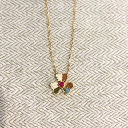 [⭐Spark]FRIVOLE GOLD FLOWER NECKLACE