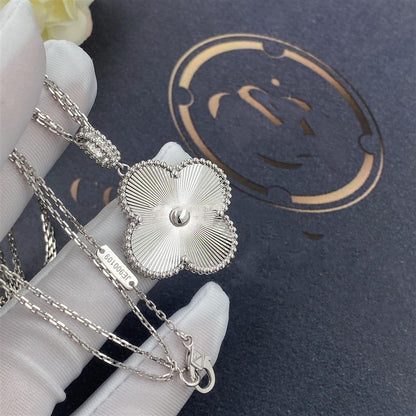 [⭐Spark]CLOVER 25MM SILVER BIG CLOVER NECKLACE