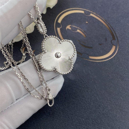 [⭐Spark]CLOVER 25MM SILVER BIG CLOVER NECKLACE