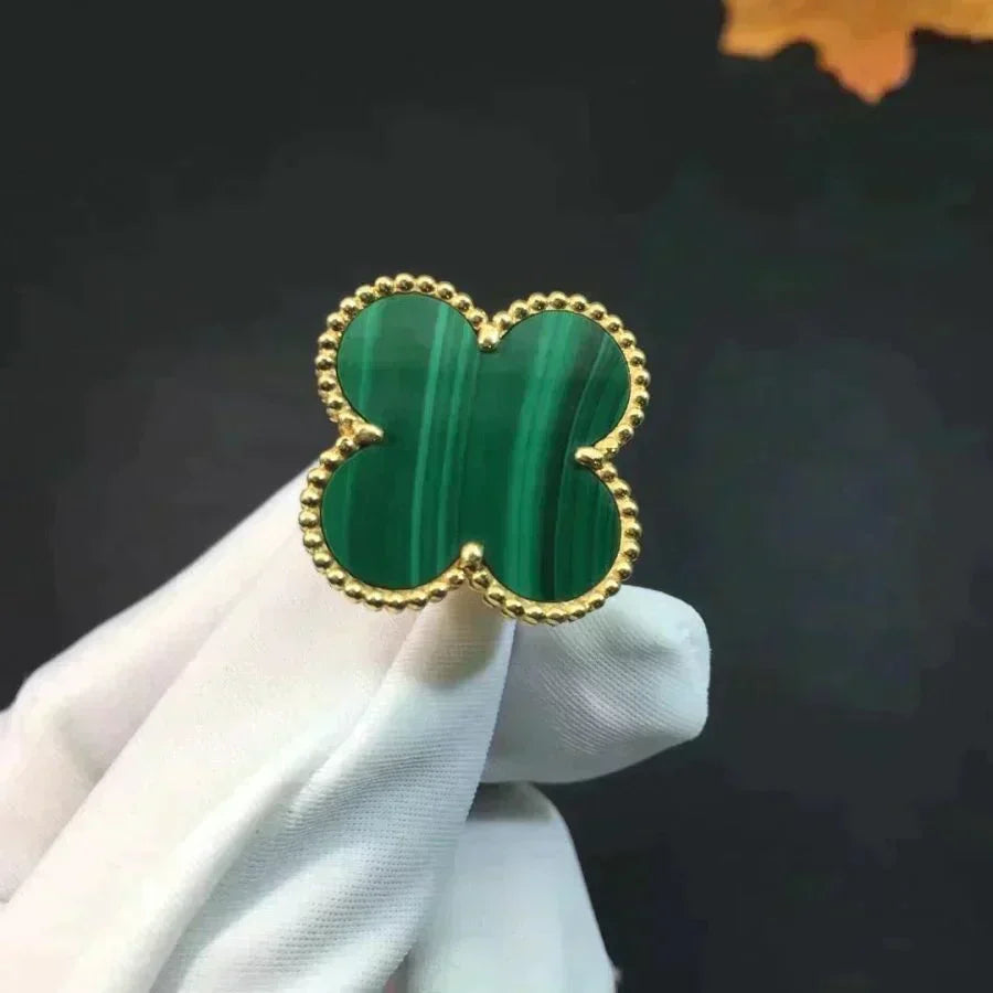 [⭐Spark]CLOVER MALACHITE RING