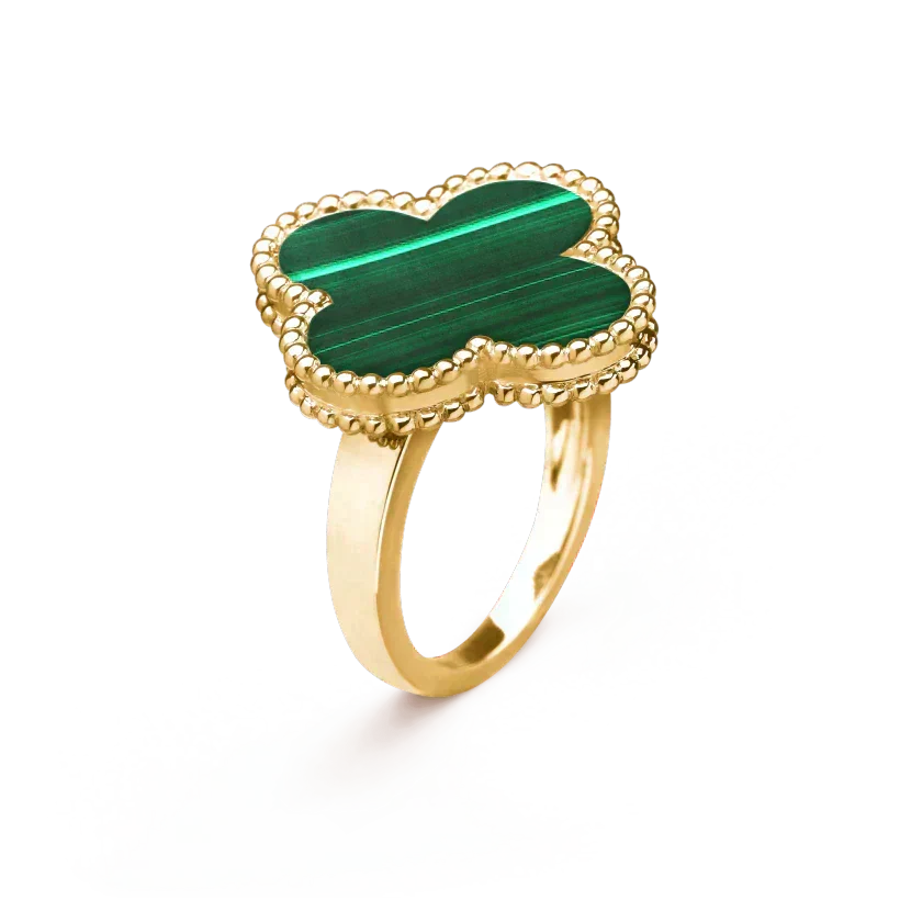 [⭐Spark]CLOVER MALACHITE RING