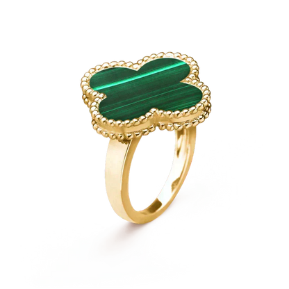 [⭐Spark]CLOVER MALACHITE RING