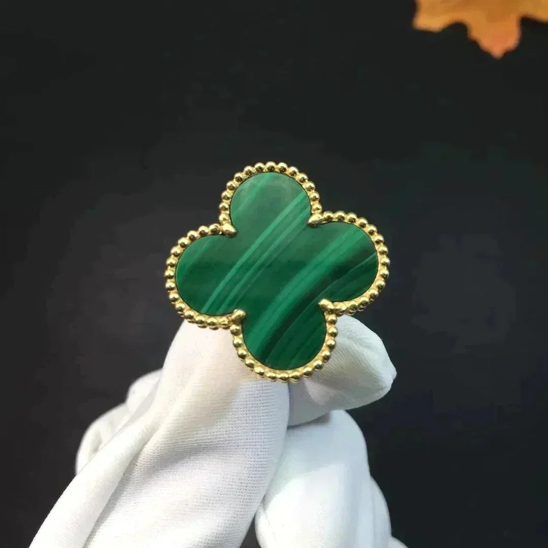 [⭐Spark]CLOVER MALACHITE RING