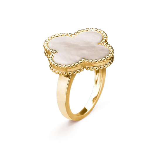 [⭐Spark]CLOVER WHITE MOP RING
