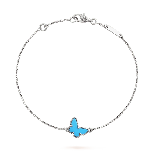 [⭐Spark]BUTTERFLY TURQUOISE BUTTERFLY BRACELET SILVER