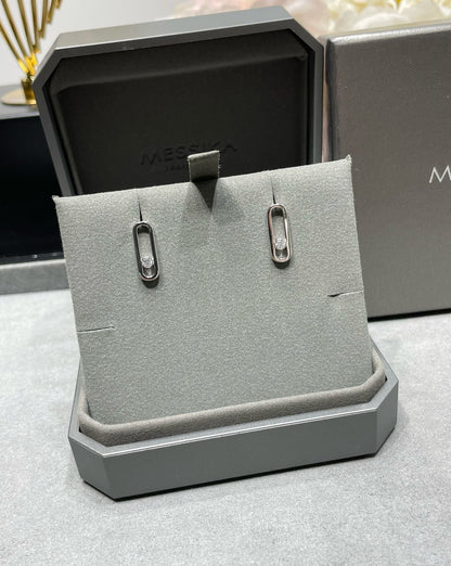 [⭐Spark]MOVE UNO SMALL 1 DIAMOND EARRINGS