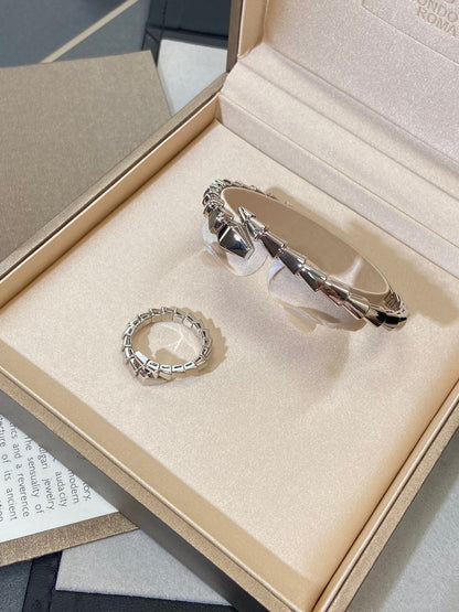 [⭐Spark]SERPENTI VIPER SILVER BRACELET