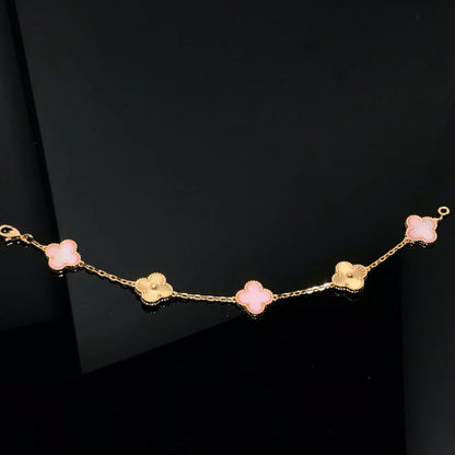 [⭐Spark] CLOVER 5 MOTIFS  PINK MOP BRACELET COLLECTION