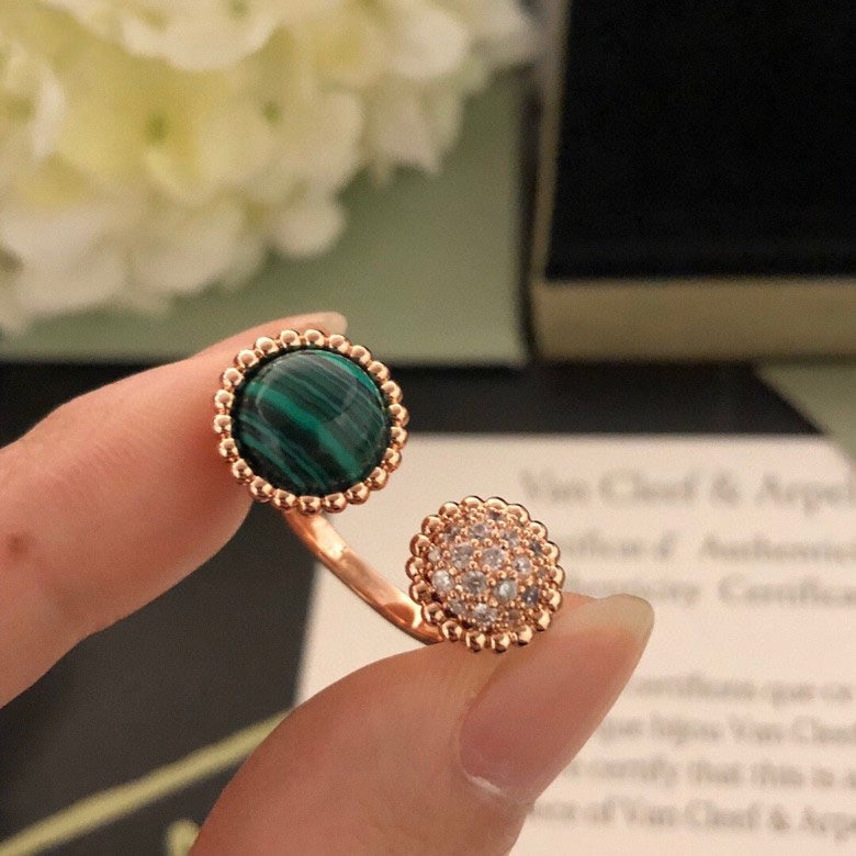 [⭐Spark]PERLEE COULEURS DIAMOND ROSE GOLD BETWEEN THE FINGER RING