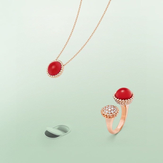 [⭐Spark]PERLEE COULEURS DIAMOND ROSE GOLD BETWEEN THE FINGER RING