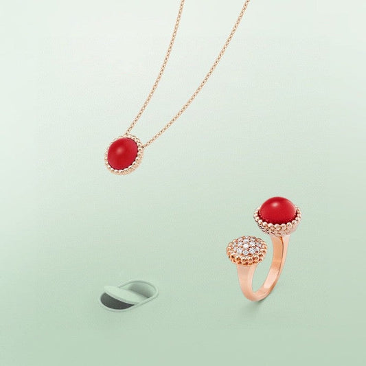 [⭐Spark]PERLEE COULEURS DIAMOND ROSE GOLD BETWEEN THE FINGER RING