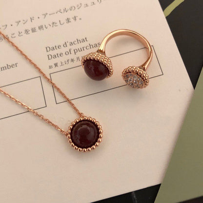 [⭐Spark]PERLEE COULEURS DIAMOND ROSE GOLD BETWEEN THE FINGER RING