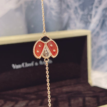 [⭐Spark]LUCKY SPRING 1 MOTIF PINK GOLD BRACELET