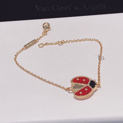 [⭐Spark]LUCKY SPRING 1 MOTIF PINK GOLD BRACELET