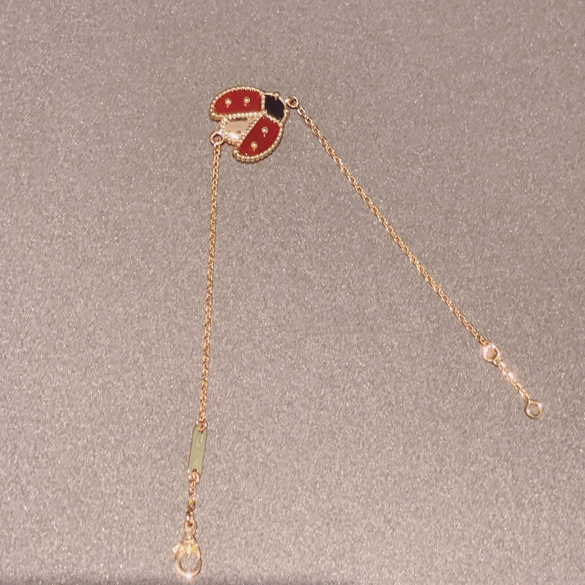 [⭐Spark]LUCKY SPRING 1 MOTIF PINK GOLD BRACELET
