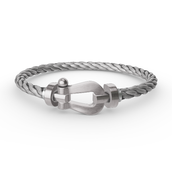 [⭐Spark]FORCE LARGE HORSESHOE NO DIAMOND BRACELET SILVER